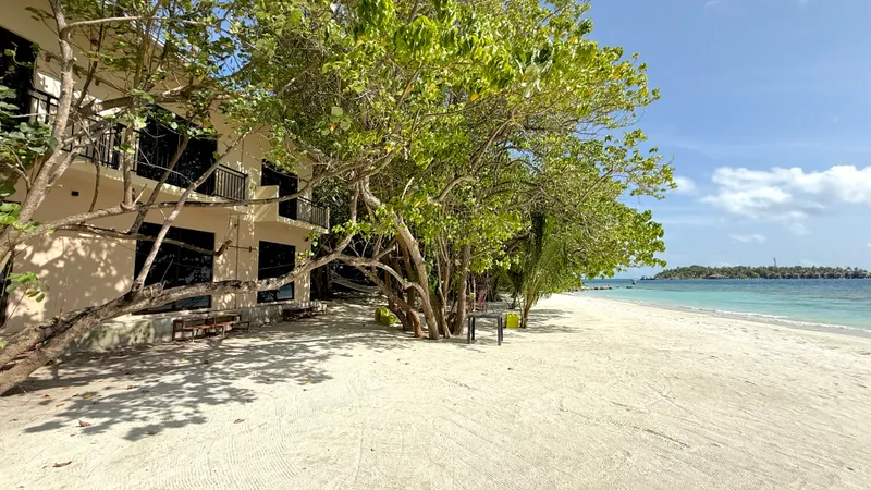 Belmar Beach Guest House from the beachfront